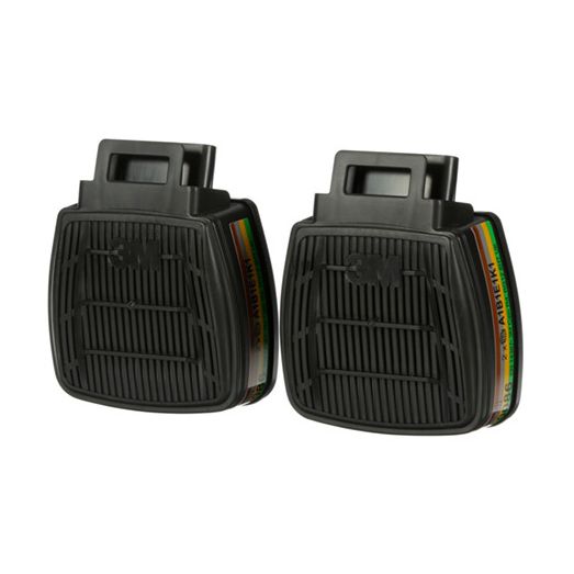3M D8059 Secure Click Abek Filter Dual Flow Black (8 Pack)