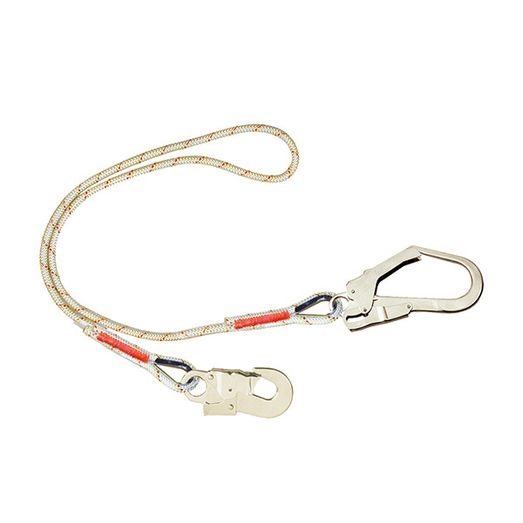 3M Protecta Single Leg Rope Restraint Lanyard 2 Meters White
