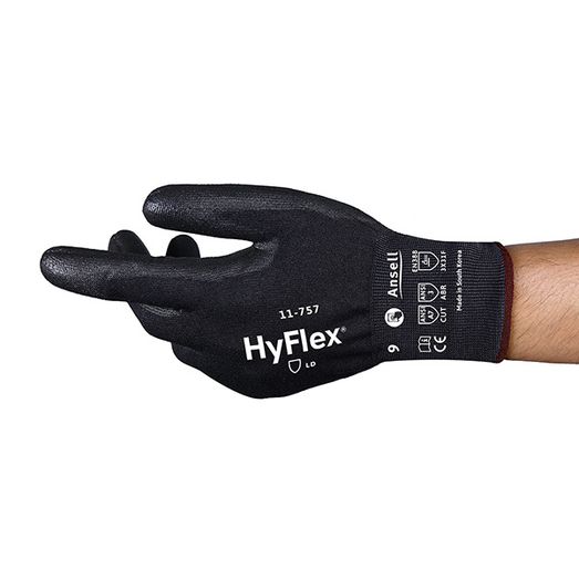 Ansell Hyflex 11-757 Black (12 Pack)
