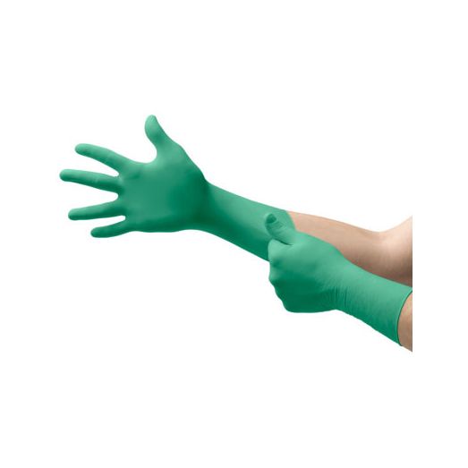 Ansell Touch N Tuff 92-605 Pf Nitrile Extended Cuff Green (1000 Pack)