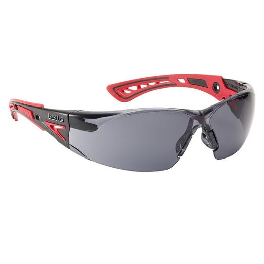 Bolle Safety Rush+ Go Green Platinum Glasses Smoke