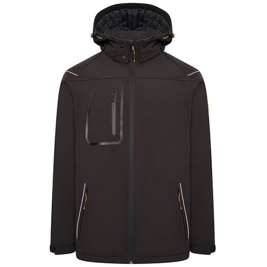 JCB Workwear Trade Hooded Softshell Jacket Black