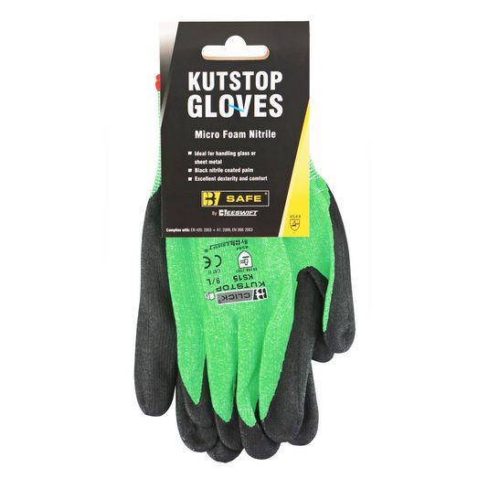 Kutstop Micro Foam Nitrile Glove Green (1 Pair)