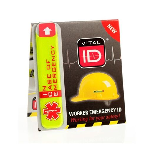Vital ID Emergency ID (Ice) Tag Saturn Yellow