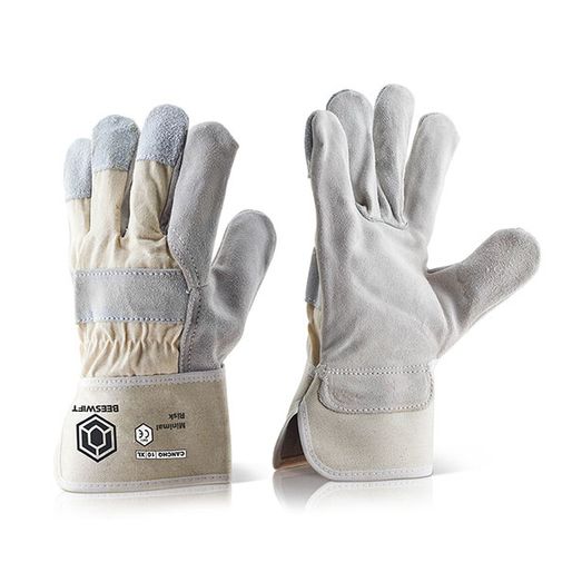 Beeswift Canadian Chrome High Quality Gloves White (10 Pack)