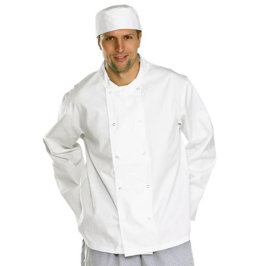 Beeswift Chefs Jacket Long Sleeve White