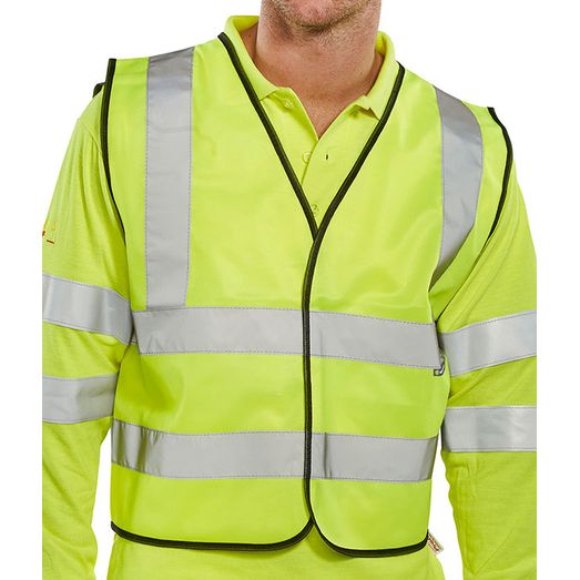 Beeswift Hi-Vis Vest Short Length Saturn Yellow