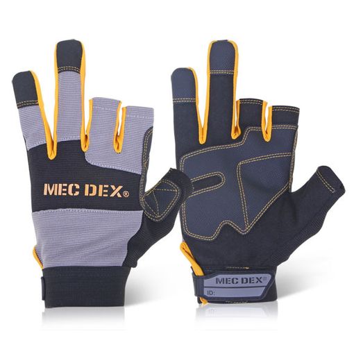 Mec Dex Work Passion Tool Mechanics Gloves Grey / Gold (1 Pair)