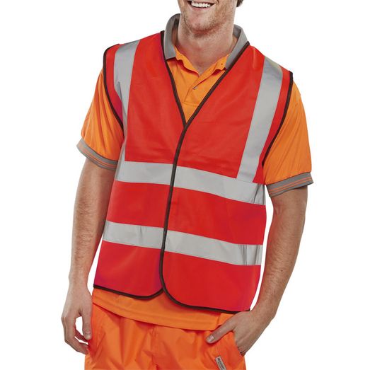 Beeswift Hi-Vis Vest Red
