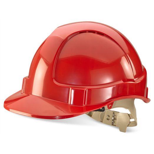 Beeswift Comfort Vented Safety Helmet Red