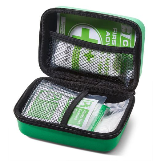 Click Medical Personal First Aid Kit In Handy Feva Bag Green