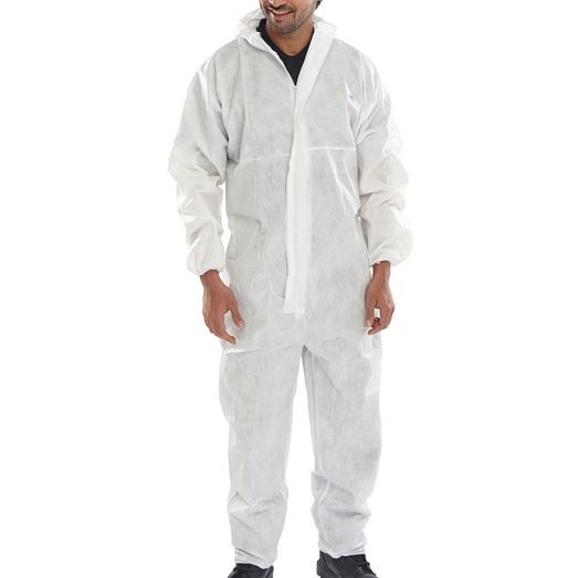 Beeswift Disposable Coverall Type 5/6 White