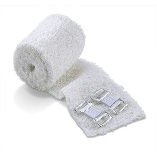 Click Medical Crepe Bandage 5Cm X 4.5M White (10 Pack)