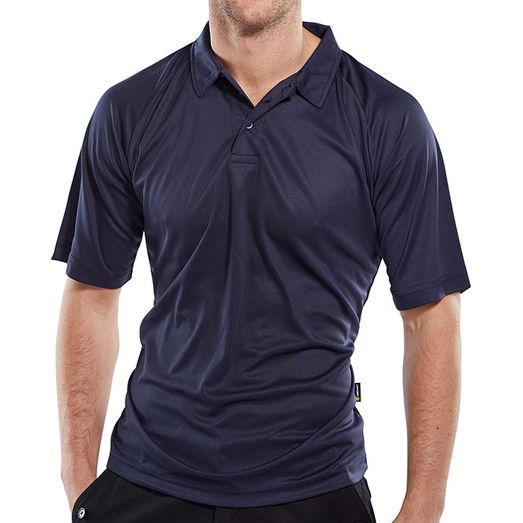 Beeswift B-Cool Performance Polo Shirt Navy Blue
