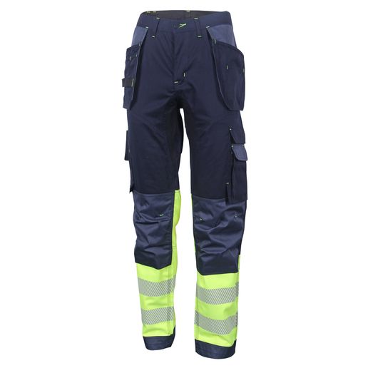 Beeswift Deltic Hi-Vis Two-Tone Trousers Saturn Yellow / Navy