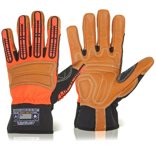 Mec Dex Rough Handler C5 360 Mechanics Gloves Orange (1 Pair)
