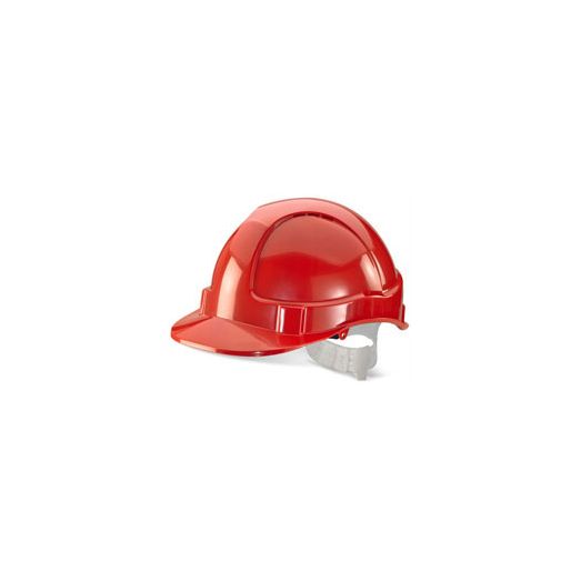 Beeswift Economy Vented Safety Helmet Red