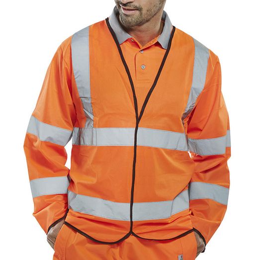 Beeswift Fire Retardant Hi-Vis Jerkin Orange