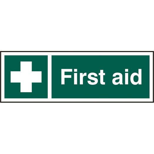 Beeswift First Aider Sign Self Adhesive Green (5 Pack)