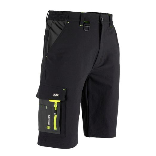Beeswift Flex Workwear Shorts Black/Grey