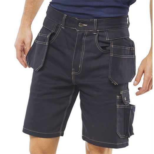 Beeswift Grantham Multi-Purpose Pocket Shorts Navy Blue