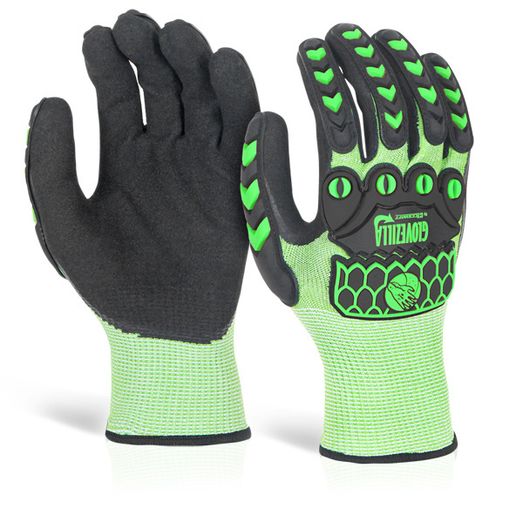 Beeswift Glovezilla Foam Nitrile Coated Gloves Green (1 Pair)