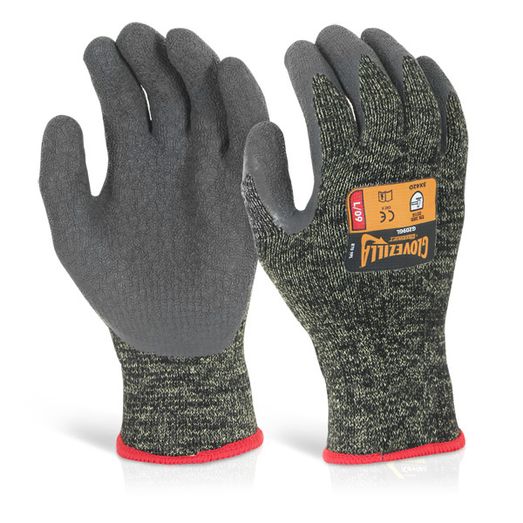 Beeswift Glovezilla Latex Palm Coated Gloves Green (1 Pair)