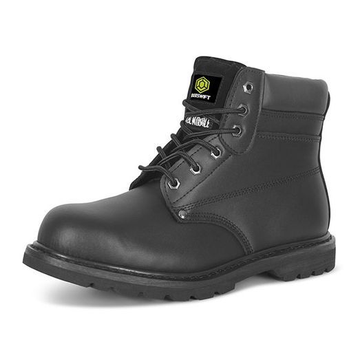 Beeswift Goodyear Welted 6 Inch Safety Boot Black