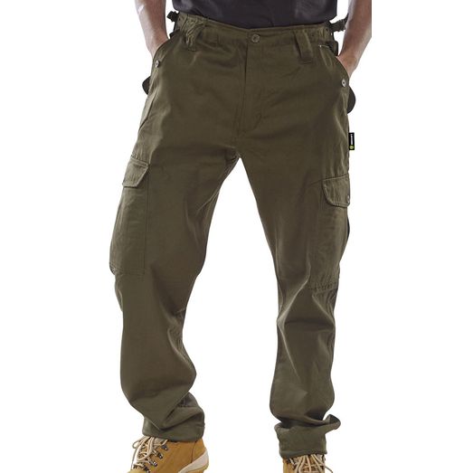 Beeswift Combat Trousers Olive Green