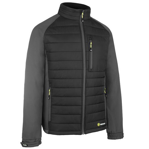 Beeswift Flex Workwear Padded Jacket Black/Grey