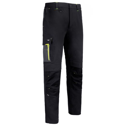 Beeswift Flex Workwear Two-Tone Trousers Black/Grey