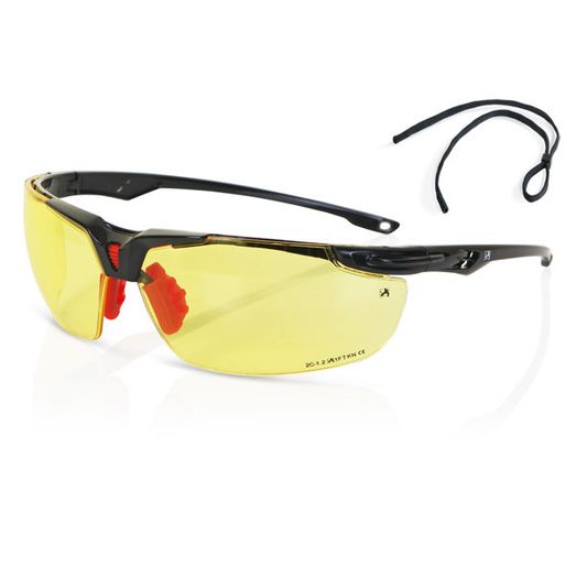 Beeswift High Performance Lens Sports Style Safety Glasses Yellow