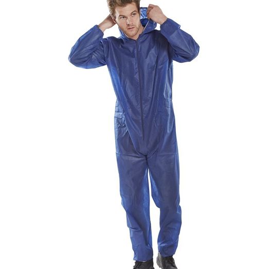 Beeswift Polprop Disposable Coverall Navy Blue