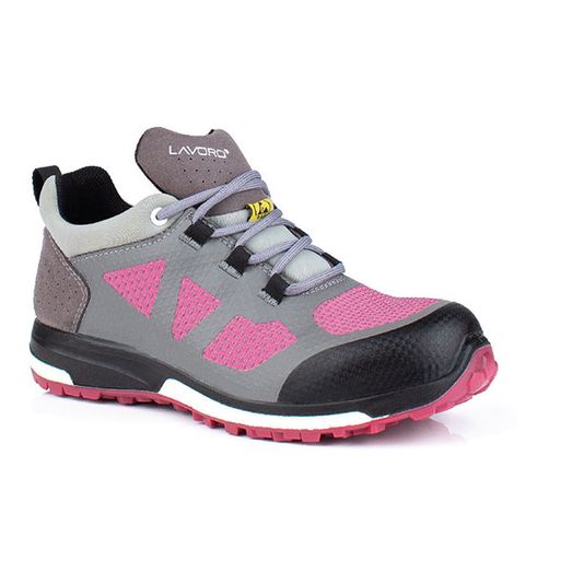 Lavoro Leia Ladies ESD Shoe Grey/Pink
