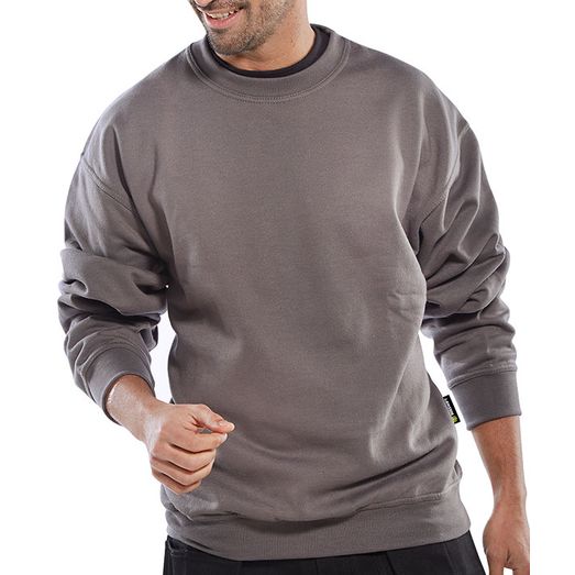 Beeswift Polycotton Sweatshirt Grey