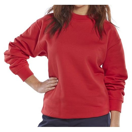 Beeswift Polycotton Sweatshirt Red