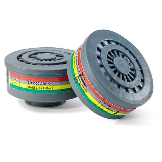 Beeswift Respirator Abek1 Filters (Pair) Grey