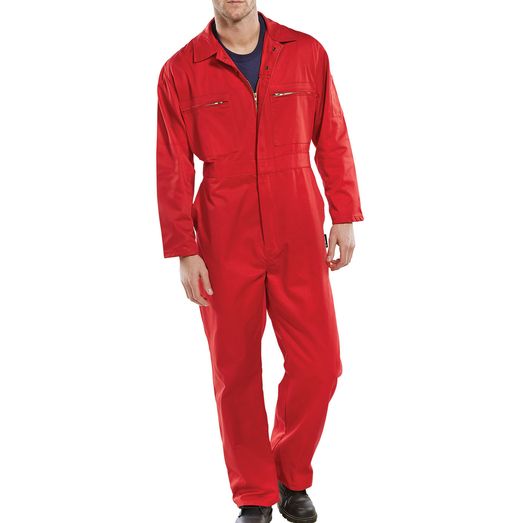 Beeswift Heavyweight Boilersuit Red