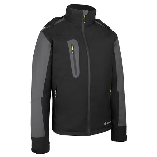 Beeswift Padded Rain Jacket Black/Grey