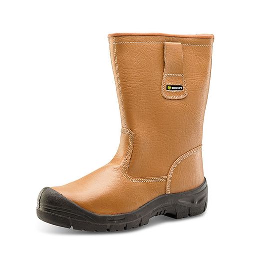 Beeswift Scuff Scap Lined Rigger Boot Tan