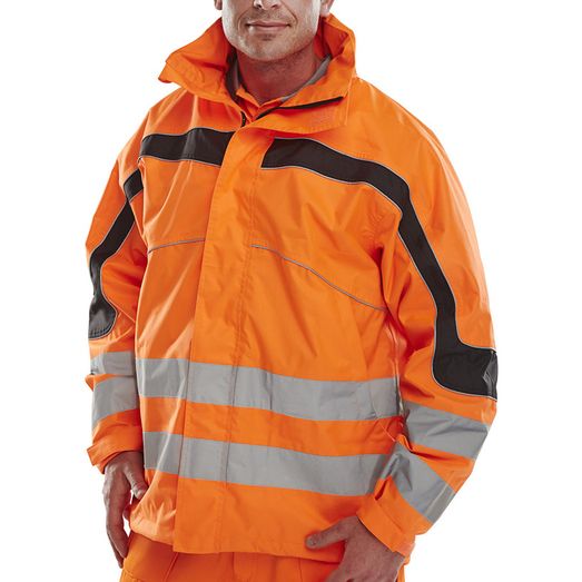 Beeswift Eton Hi-Vis Breathable Jacket Orange