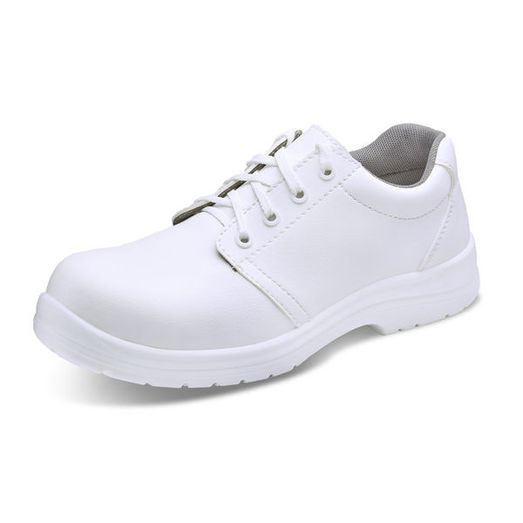 Beeswift Micro-Fibre Tie Shoe S2 White