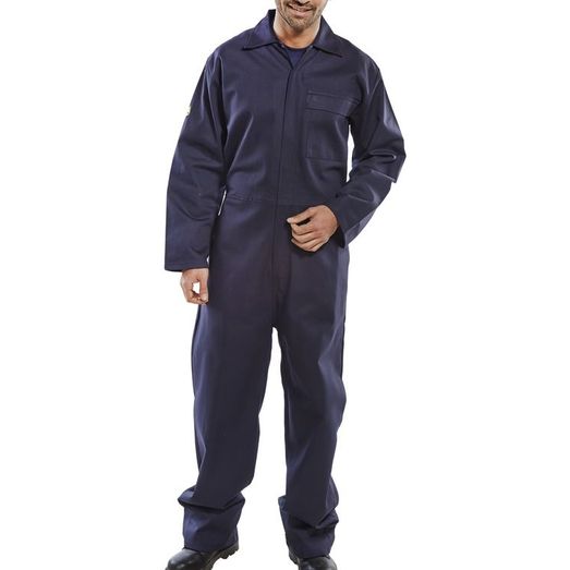 Beeswift Fire Retardant Boilersuit Navy Blue