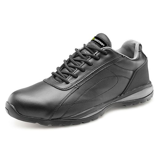 Beeswift Double Density Safety Trainer Shoe SBP Black
