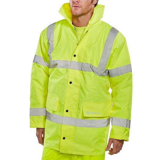 Beeswift Constructor Hi-Vis Jacket Saturn Yellow
