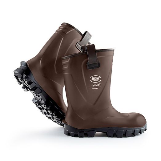 Bekina Riglite X Solid Grip Full Safety Wellingtons S5 Brown