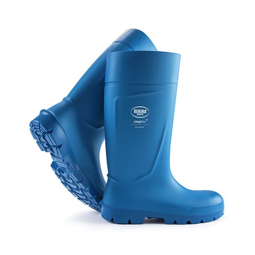 Bekina Steplite Easy Grip Safety Wellingtons S4 Blue