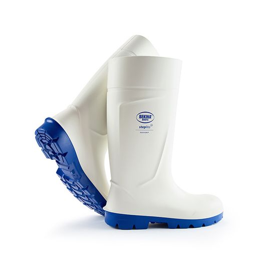 Bekina Steplite Easy Grip Safety Wellingtons S4 White
