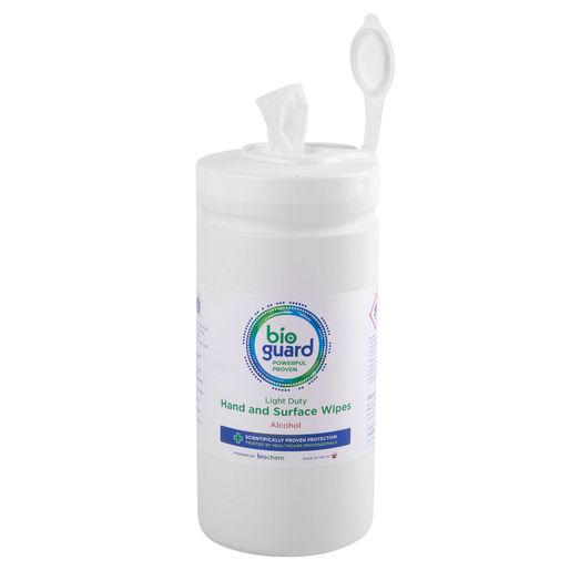 Bioguard Alcohol Surface Wipes Tub Of 240 White