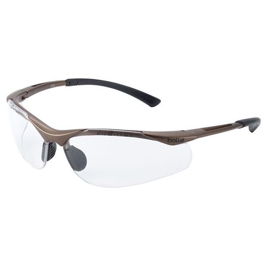 Bolle Safety Contour Platinum Glasses Clear